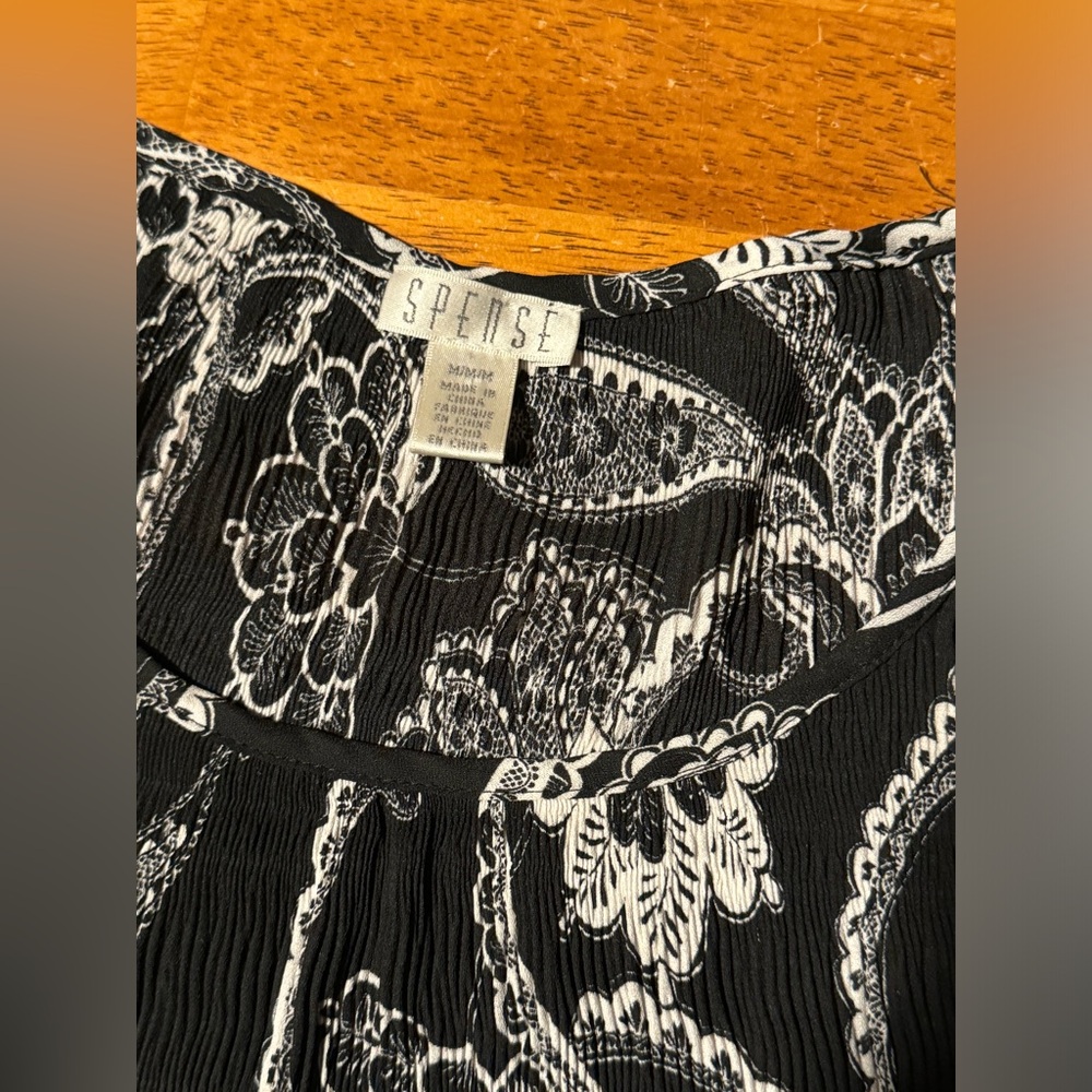 Women's Spense Floral Paisley Blouse 3/4 Sleeve - Picture 2 of 4